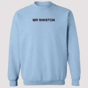 Mr Winston Merch Logo Sweatshirt Sky Blue