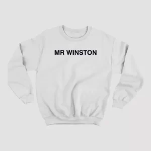 Mr Winston Merch Logo Sweatshirt White