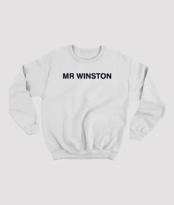 Mr Winston Merch Logo Sweatshirt White