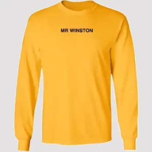 Mr Winston Merch Logo Sweatshirt Yellow