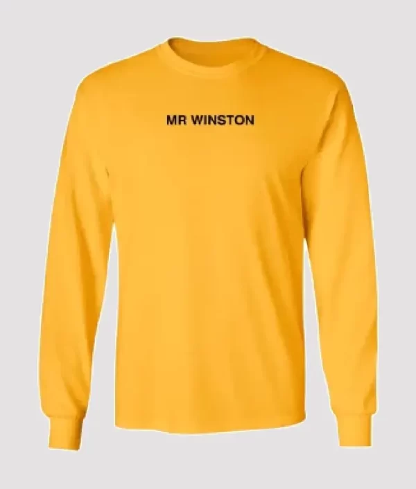 Mr Winston Merch Logo Sweatshirt Yellow