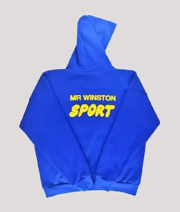 Mr Winston Puff Hoodie Sweatshirt Blue